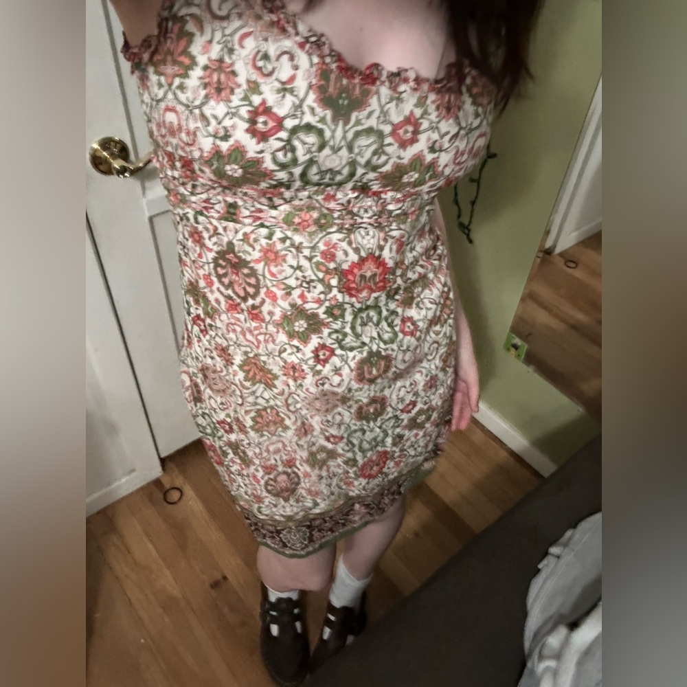 Printed midi dress